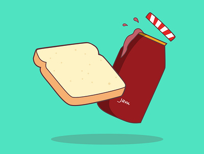 PB&J animation art branding design icon illustration illustrator minimal ui vector