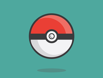 Pokeball animation art branding design icon illustration illustrator minimal ui vector