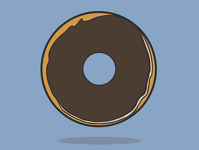 Chocolate Donut animation art branding design icon illustration illustrator minimal ui vector