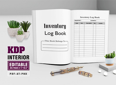 Inventory Log Book graphic design illustration print design s.arahman60@gmail.com vector