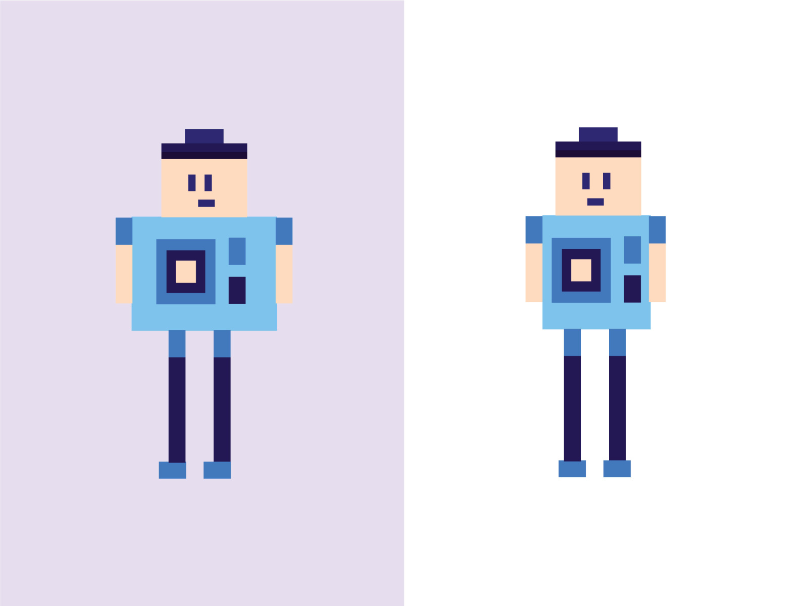 Pixel Character Flat by aldy ndo on Dribbble