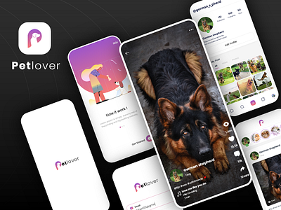 Petlover design designing ios logo ui web design