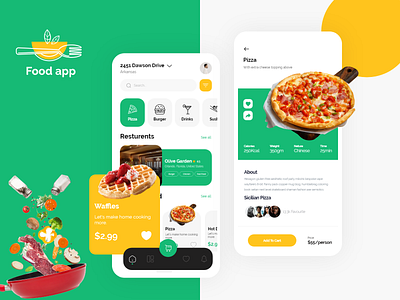 Food App app design ios logo ui uiux web design