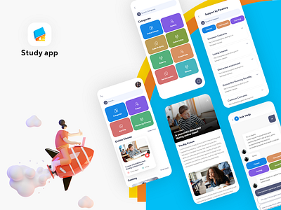 Study App app design designing ios logo ui uiux