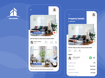 Real Estate app design ios logo ui uiux