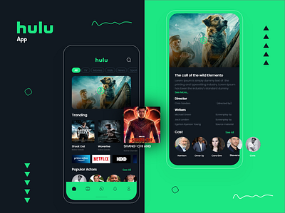 Hulu App app branding design designing illustration ios logo ui uiux