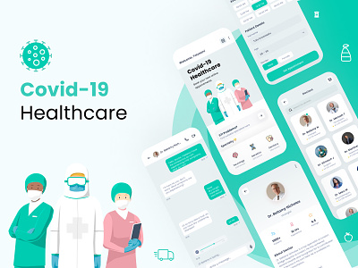 Covid-19 Healthcare app design designing ios ui uiux