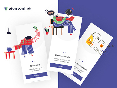 VivaWallet app branding design designing illustration ios logo ui uiux web design