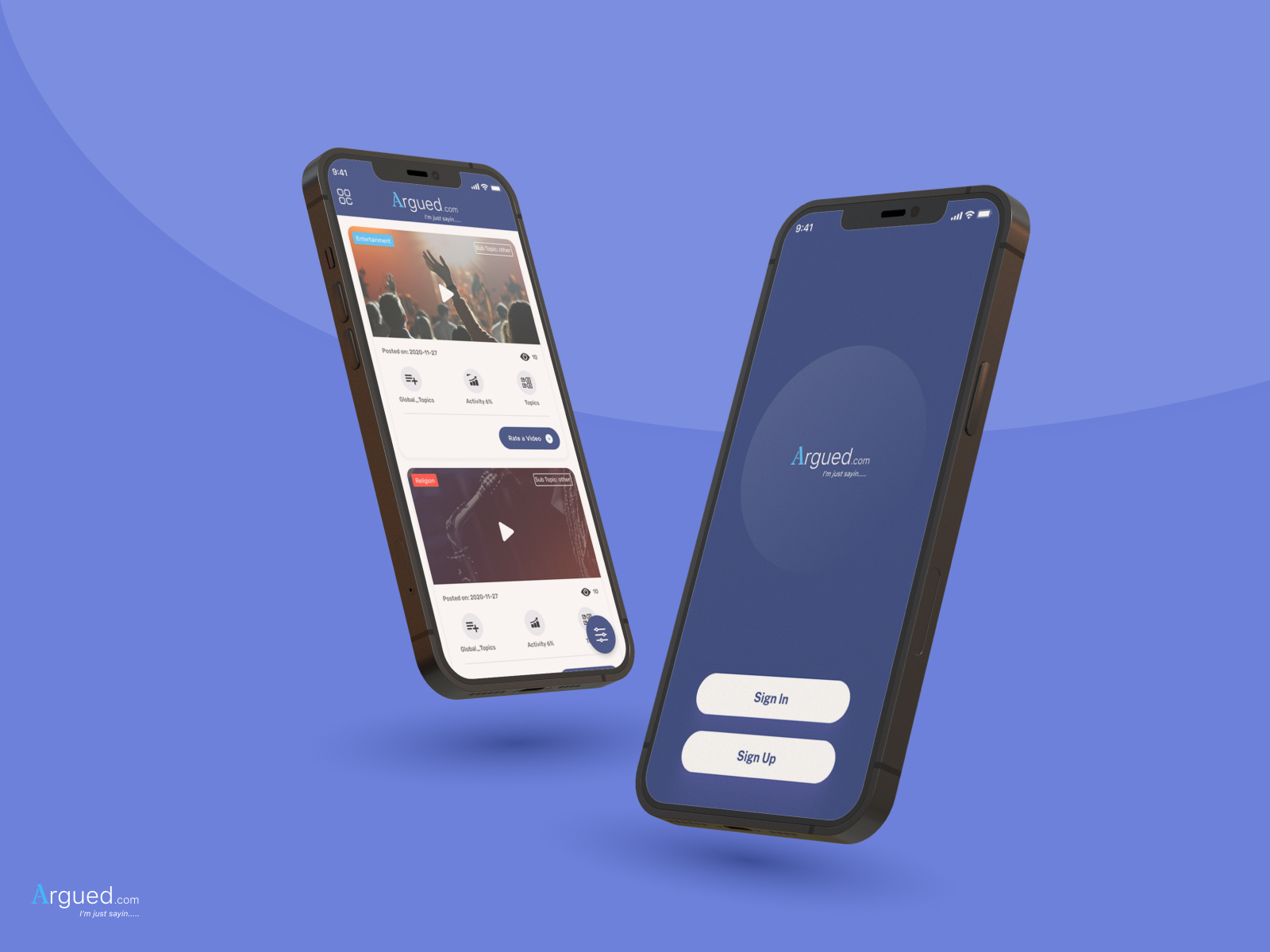 Argued app by Neha Rani on Dribbble