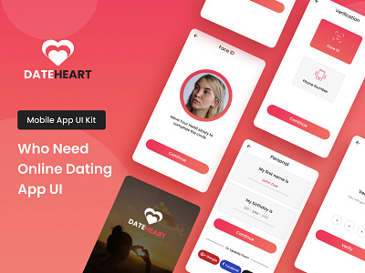 Dating App app design designing ios logo ui uiux