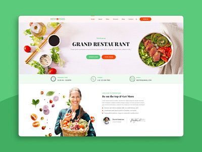 Restaurant Food Order Web Page branding design designing logo ui uiux web design