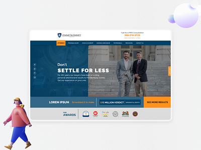 Zimmet & Zimmet Lawyers design designing graphic design web design website design