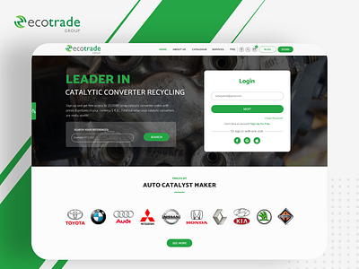 Ecotrade Group design designing graphic design responsive designs uiux web design