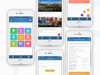 Mata Gujri College App Design