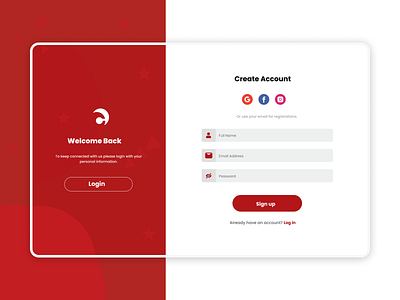 Login-Signup creative login flow design designing graphic design login page login signup flow signup page ui uiux