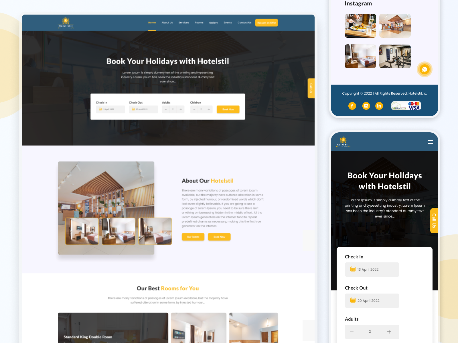 Hotel Website design by Neha Rani on Dribbble