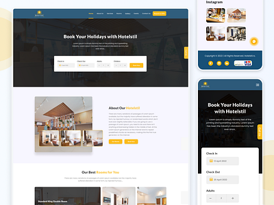 Hotel Website design design designing designing ideas graphic design hotel website hotel website designs ui uiux