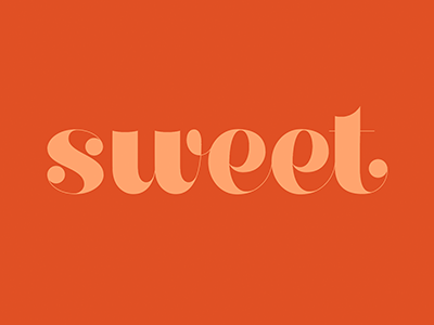 Sweet hand lettering juicy ken barber lettering script sweet type typography chunky letters