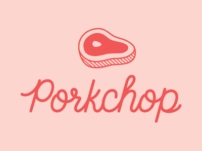 Porkchop Logo branding hand lettering icon identity illustration lettering logo porkchop script