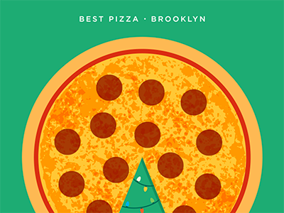 2016 FoodPorn Calendar: December brooklyn calendar christmas christmas lights december nyc pizza pizza pie restaurant