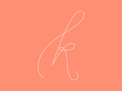 K 36 days of type cursive dropcap hand lettering k lettering script type typography