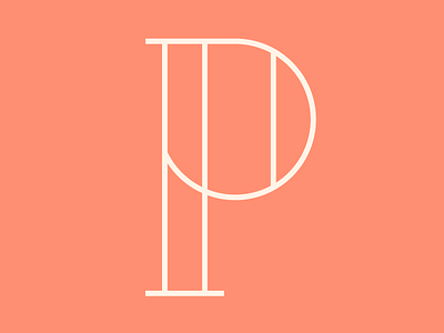 P 36 days of type dropcap lettering p typography vector
