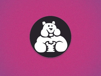the stuffed bear bear bear illustration bear logo bears cuddles eating emblem food full happy happy bear icon illustration logo sandwich teddybear