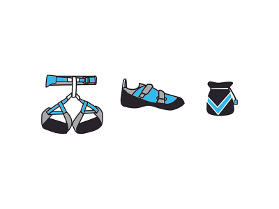 climbing icons chalk chalkbag climbing climbing shoe design emblem gear harness icon icons illustration mark outdoors rock rock climbing shoe shoes