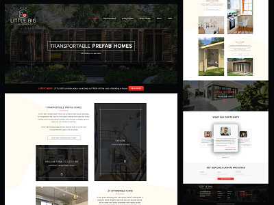 Real state home page design blog branding clean design typography ui ux website widescreen wordpress theme