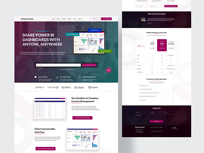 SAAS Landing Page clean design landing page minimal ui ux web website widescreen wordpress theme