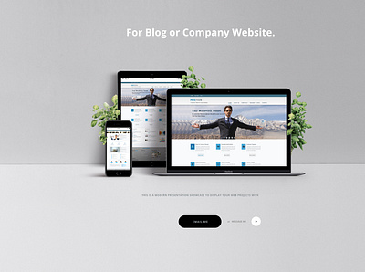 Modern Website for blog or company. branding design minimal ui web website