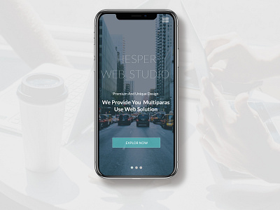 Mobile Version One page site. design ui ux web website widescreen wordpress theme