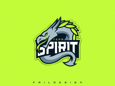 Unofficial redesign Team Spirit logo csgo dota2 dragon esports esportslogo faildesign illustration logotype mascotlogo spirit team logo vector