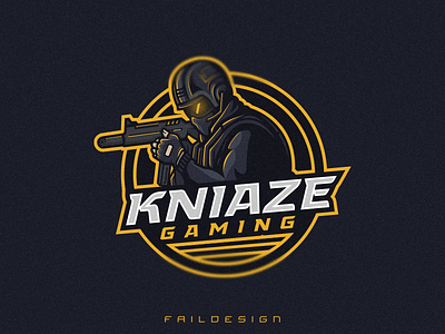 Mascot logo Kniaze Gaming branding esports esports logo esportsdesign esportslogo graphic design guns logotype mascot mascotlogo military rifleman vector