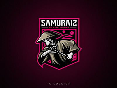 Samurais Esports Logo For Sale design designer esports esports logo esportslogo fail faildesign logo logotype mascot logo mascot logo samurai mascotlogo samurai