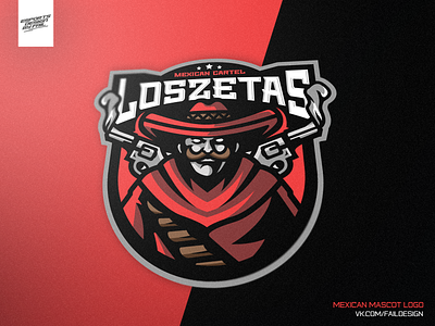 LosZetas Mexican Mascot Logo "For Sale"