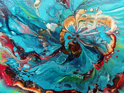 (297) Mermaid - Failed REVERSE FLOWER DIP - Spin art - Fluid acr acrylic acrylic paint art design fluid art paintings pouring tutorial