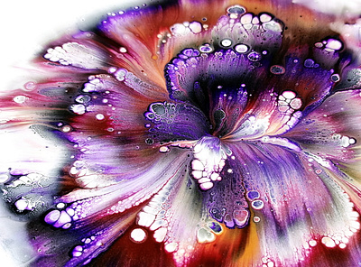 (339) Double reverse flower dip 💜🌹💜 | #StayHome and create #W acrylic acrylic paint art design fluid art paintings pouring stayhome tutorial