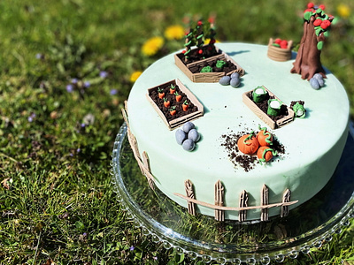 Marina's Pineapple cake ~ Vegetable garden cake ~ #StayHome and baking cake