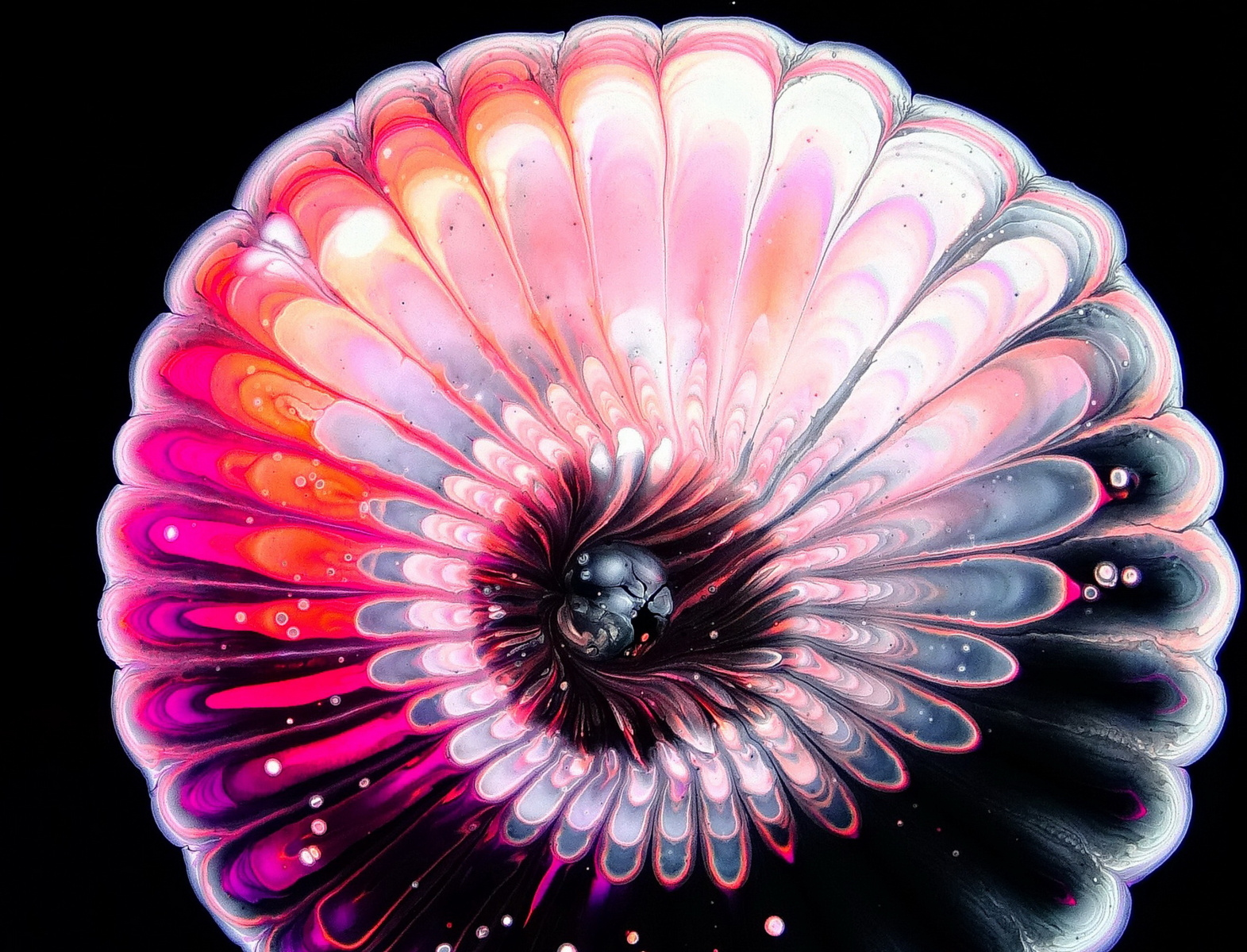 STRAINER acrylic pour AMAZING acrylic pour painting Split cu by