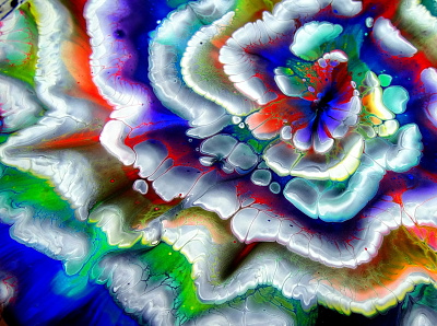 SPIRAL reverse flower dip ~ RAINBOW WEEK ~ Acrylic pour painting acrylic acrylic paint art design flower fluid art paintings pouring rainbow stayhome tutorial