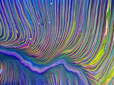 Wandering Ring pour with split cup ~ Fluid art painting ~ #StayC