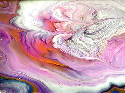 See you Above the clouds ~Tribute to Erika Art ~ Fluid art paint abstract acrylic acrylic paint art design fluid art paintings pouring stayhome tribute tutorial