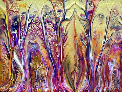 Double dip ~ Acrylic pour painting for beginners ~ Abstract art