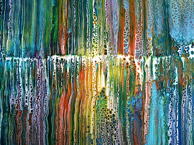 Beautiful acrylic swipe ~ Acrylic pour painting ~ Abstract moder