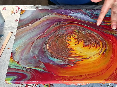 Straight pour with PEARL WHITE ~ Acrylic pour painting abstract acrylic acrylic paint art design fluid art paintings pouring stayhome tutorial