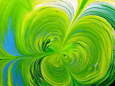 Shamrock ☘️~ Happy St. Patrick's day! ~ Split cup acrylic pour p