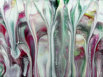 FLOETROL and GLUE pouring medium ~ Reverse flower dip ~ Acrylic by Fiona  Art on Dribbble