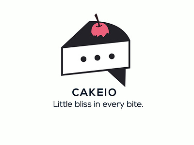 Cakeio Logo Design design flat icon illustration logo