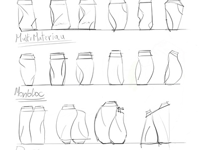 Sketching ideation to look for a new concept of bottle design bottle design packaging retail